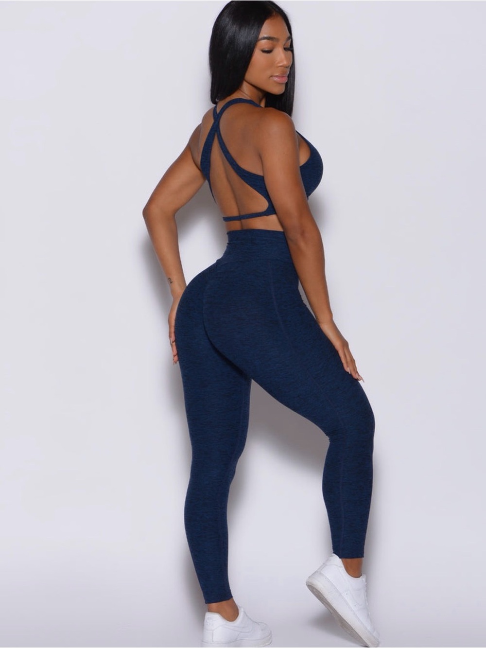 Bombshell Sportswear Seamless Racerback Sports Bra and High-Waist Legging Set !